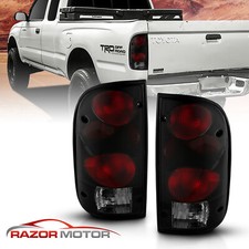 1995-2000 Replacement Dark Smoke Tail Light Pair For Toyota Tacoma Wbulbsocket