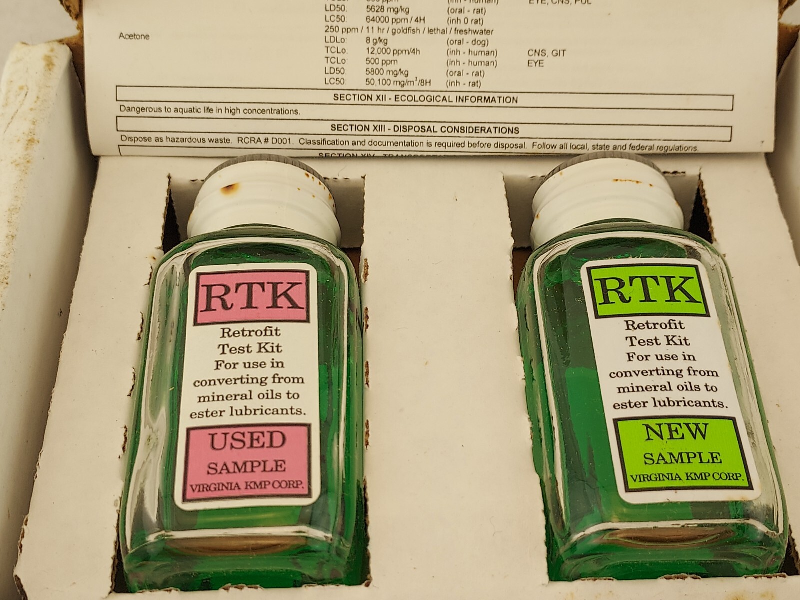 Virginia KMP RTK B11-957 Mineral Oil Retro-Fit Test Kit EMKARATE Parker Hannifin