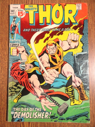 Mighty Thor #192 Romita Cover Key Silver Surfer Cameo 1st Print Stan Lee Marvel - Picture 1 of 3
