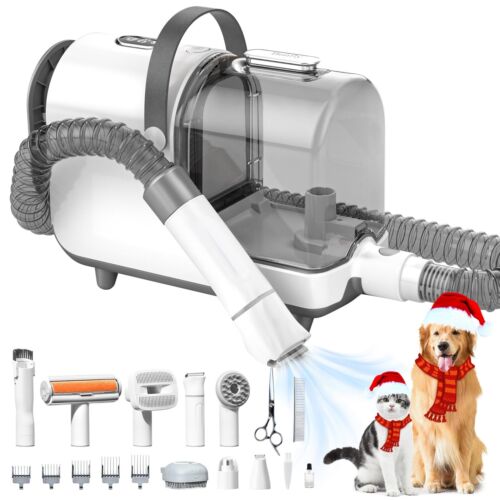 Dog Grooming Kit,13000Pa Suction, 99.99% Hair Removal, 3L Dust Cup, Quiet Vacuum