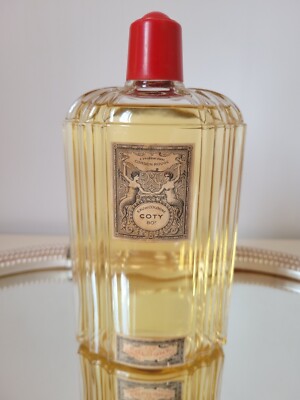 Coty Cordon Rouge Eau De Cologne Extremely Rare 1909 Sealed Bakelite Lid