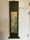 VTG Chinese Scroll Landscape Original Signed Painting on Silk — photo 1