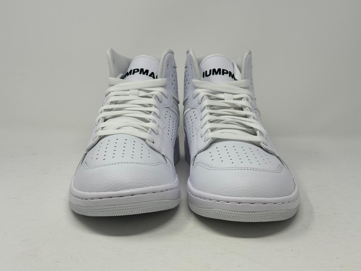 Nike Air Jordan Access Men's Basketball Shoes Triple White Nike Air Jordan Access Men's Basketball Shoes Triple White