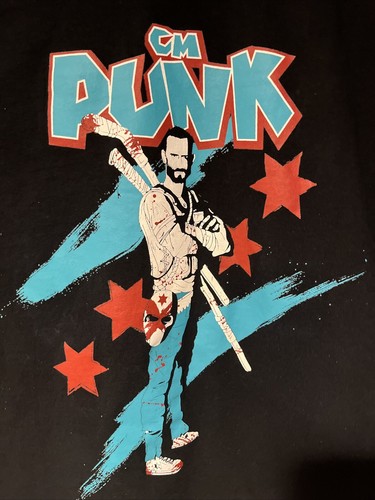Camiseta Hombre Grande WWE AEW CM Punk Walking Dead Zombie Killer ROH PWT - Imagen 2 de 4