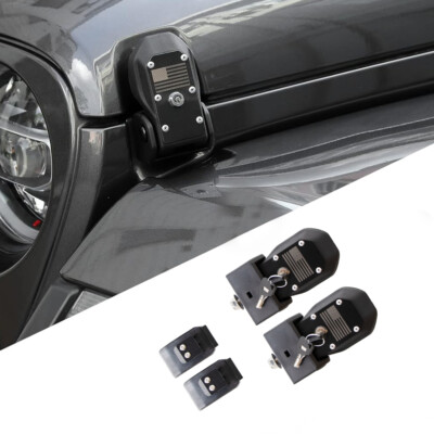 2Pcs USA Hood Latches For 2018-2024Jeep Wrangler JL RubiconJT Hood Locking Catch