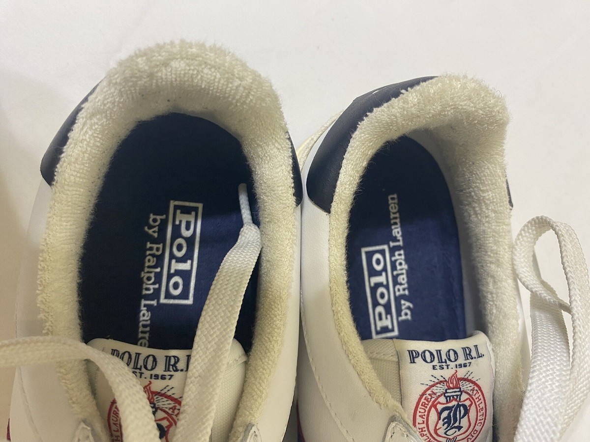 dai Polo by Ralph Lauren レザー フットボール Polo Athletic Ralph Lauren Court 14557 Leather Sneakers