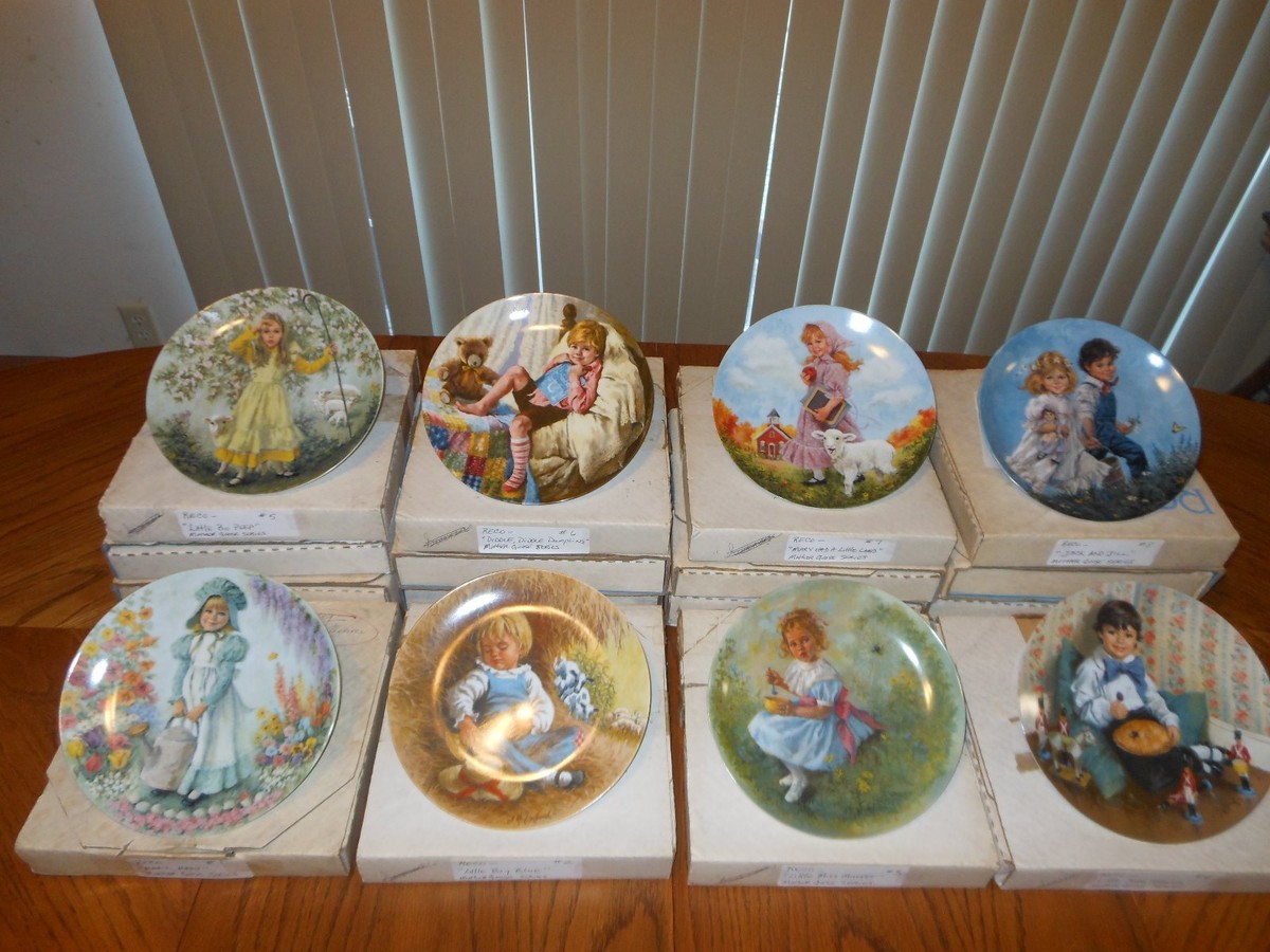 マザーグース　童話コレクションプレート6点セット Collectible Plates/John McClelland - MOTHER GOOSE SERIES - SET of