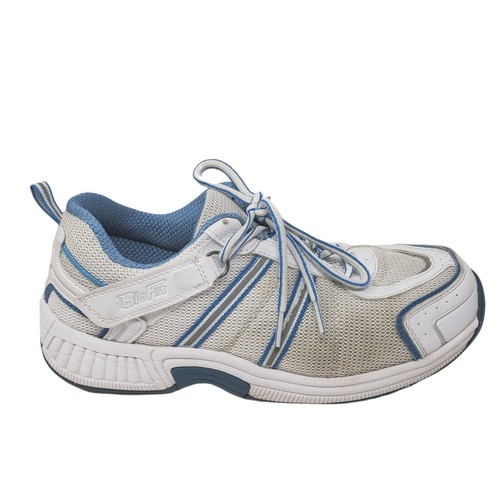 Orthofeet BioFit Women’s Size 8 B Diabetic Shoes Blue White Style 910 - Picture 6 of 11