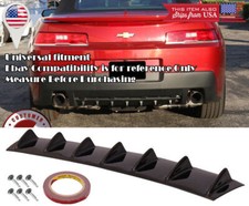 33 X 6 Black Rear Bumper Valance Diffuser 7 Shark Fins For Nissan Infiniti
