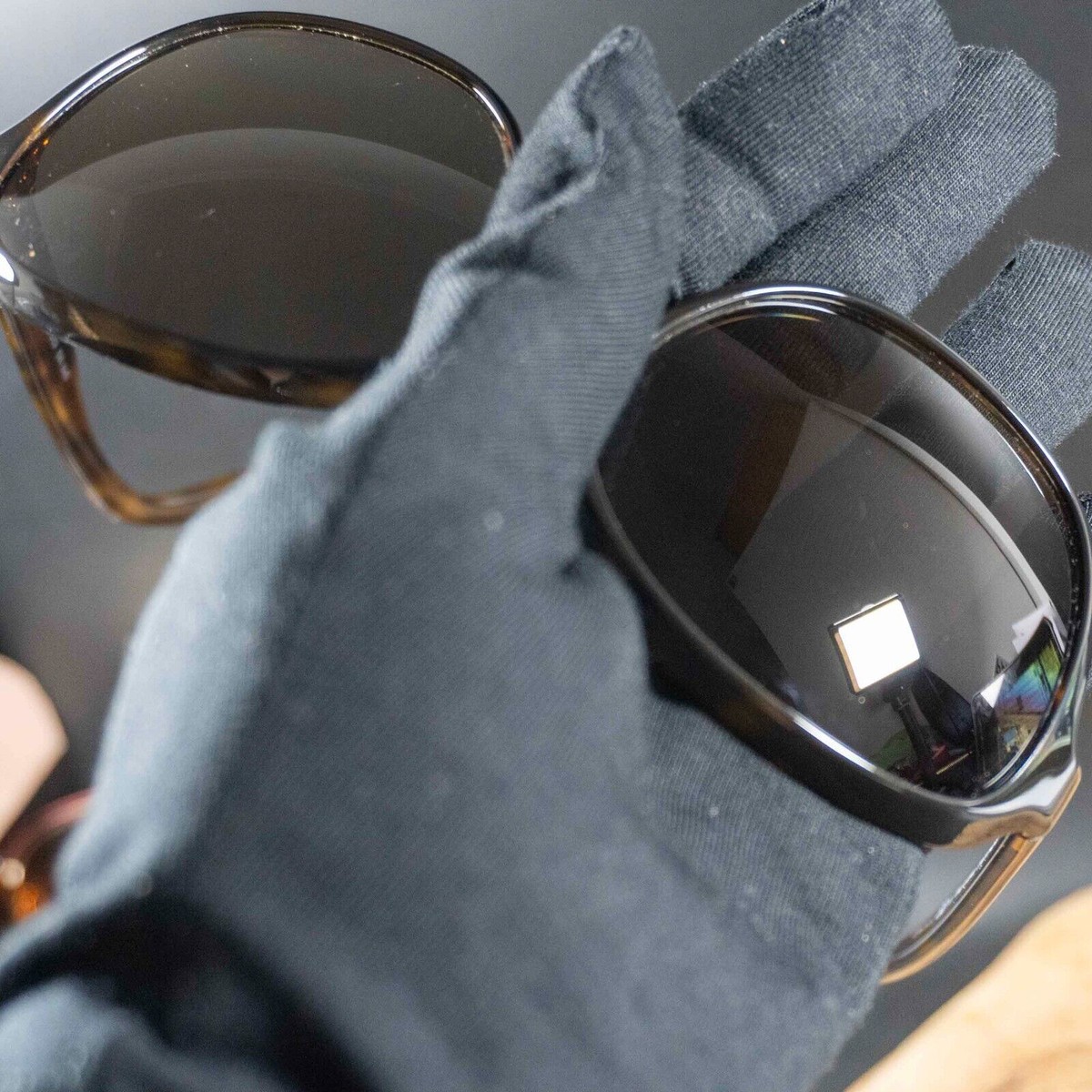 PRADA サングラス　SPR18Q PRADA Square Sunglasses SPR 18Q Black 1241786 | FASHIONPHILE