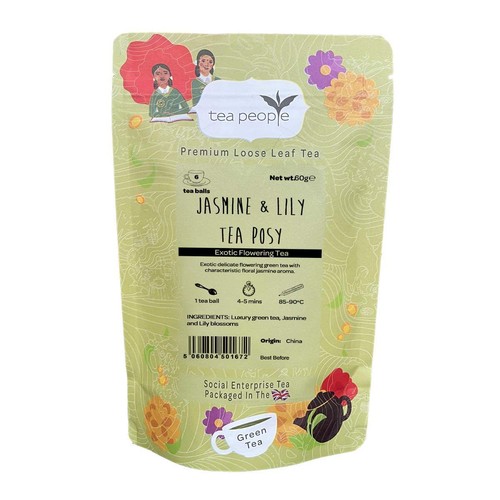 Jasmine and Lily Tea Posy Flowering Green Tea by Tea People - Picture 6 of 10