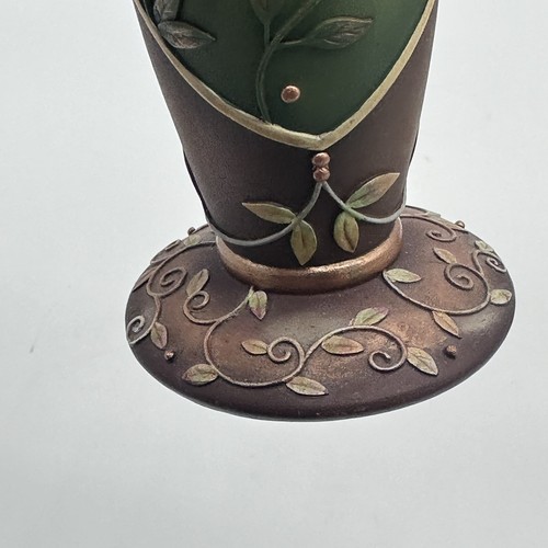 Blooming Wild Karen Hahn 2003 Enesco Set Of Two Pillars No Flower Sticks - Picture 11 of 14