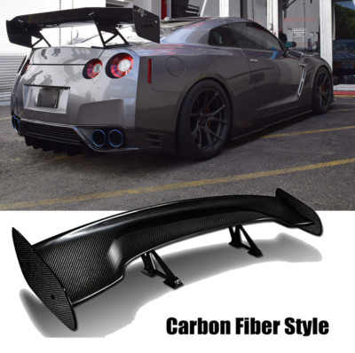 For 09-21 Nissan GT-R GTR R35 Carbon Fiber Rear Trunk Spoiler