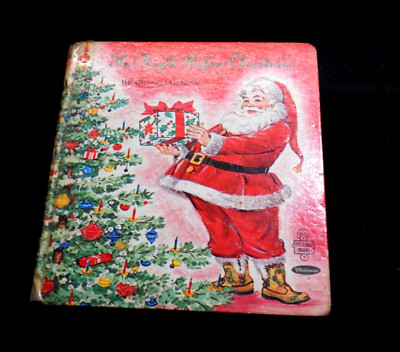 VINTAGE THE NIGHT BEFORE CHRISTMAS WHITMAN TELL A TALE BOOK~#2 | eBay