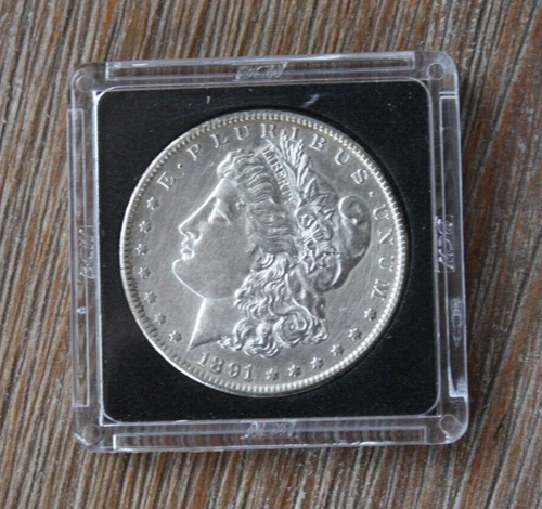 * 1891-S * NEAR GEM BU MORGAN SILVER DOLLAR - FREE SHIPPING!