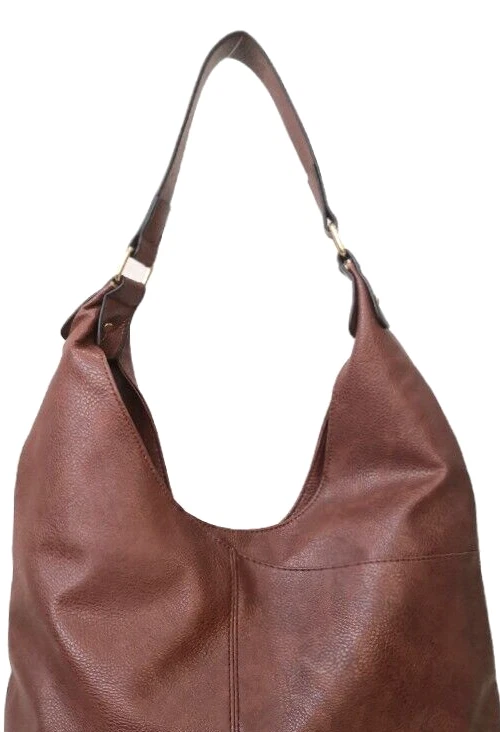 Leather slouch hotsell purse