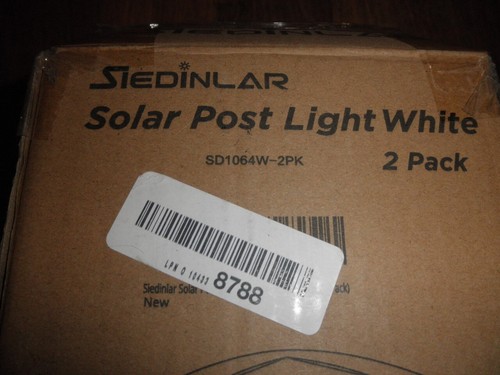 Siedinlar SD1064W-2PK Solar Post Cap Lights Outdoor 2 PACK - Picture 3 of 6