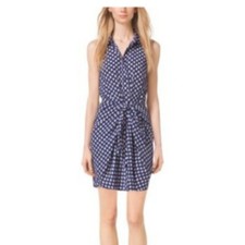 Michael Kors Ikat Design Front Tie Dress Sz 2