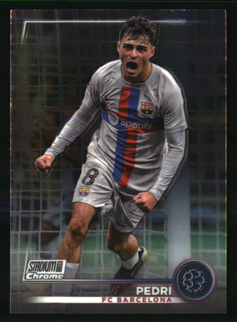 Pedri 2022-23 Stadium Club Chrome UEFA Club Competitions #62 SOCCER Card