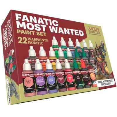 THE ARMY PAINTER Warpaints Fanatic Most Wanted Paint Set 22 Colours WP8071P FREE POST