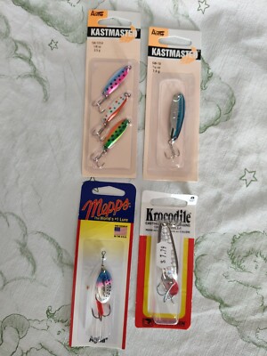 6 Piece Mepps B2 RBT Aglia In-Line Variety Pack. #me