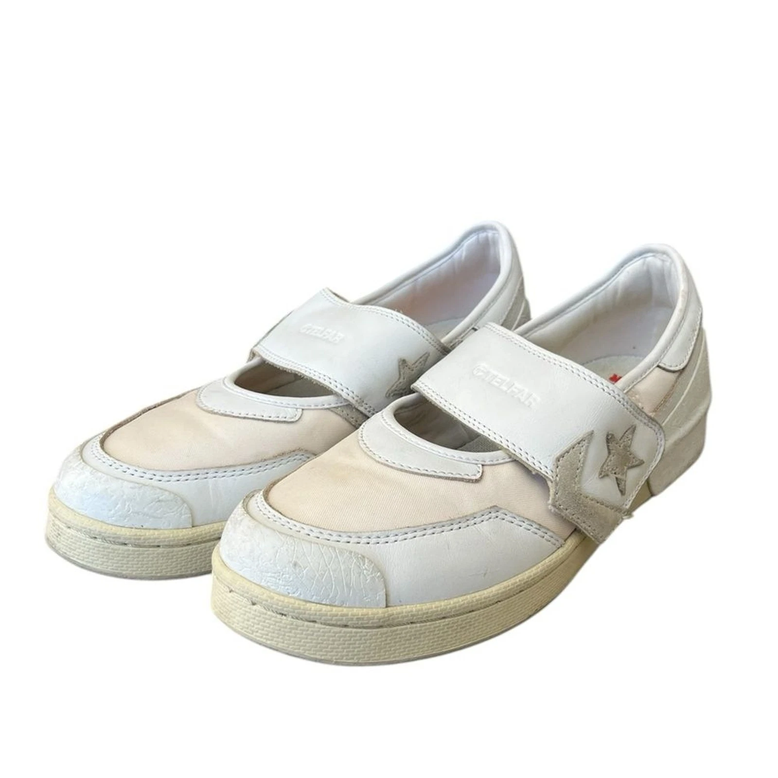 Converse Pro slip on in pelle Mary Jane Telfar bianco sporco taglia 7 uomo 8 5 donna