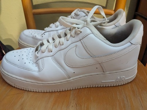Nike Air Force 1 White Size 10.5 - Picture 5 of 16