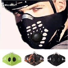 Outdoor Anti Haze Breathable Face Mask with Carbon Filters for Mowing Cycling US