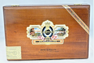 Beautiful, Ashton ESG, Wooden Cigar Box - Makes Nice Jewelry Box, Purse, Guitar!