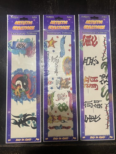 3 hojas de tatuajes temporales - Cada hoja tiene muchos tatuajes - Serie impermeable #3 - Imagen 6 de 6