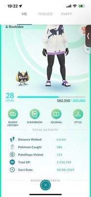 Pokemon Go (Stufe 28) Shiny Rookie (13 Shinys) 
