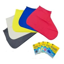 2PCS Silicone Shoe Covers, Durable, Waterproof, Anti-Slip Foldable  Reusable