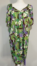 VTG 60s/70s Fourth Edition Psychedelic Hawaiian Multicolor Floral Dress/Muumuu