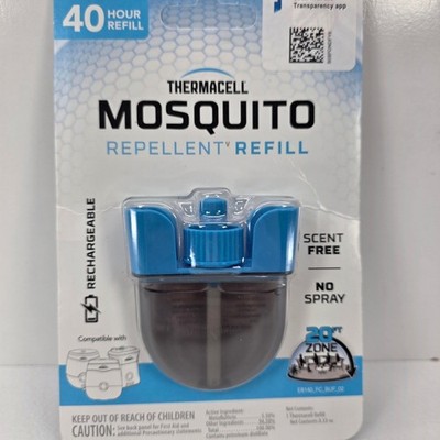 Thermacell Mosquito Repellent Refill 40 Hour Rechargeable Scent Free ER140 New