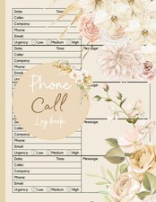 Phone Call Log Book: Organize Your Phone Calls and Voicemails with Ease  120 Pa