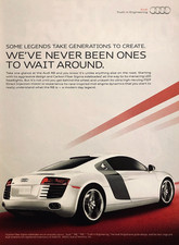 2012 AUDI R8 SUPERCAR ORIGINAL MAGAZINE ADVER...