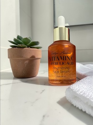 Evelyn Laurent Vitamin C + Ferulic Acid Face Serum 2oz Brightening Authentic