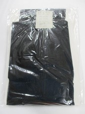 1 PR JOANNA TROJER ITALY SHEER SANDALFOOT PANTYHOSE SIZE 4 LARGE BLACK