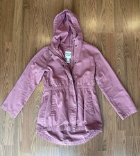Girls Birch  Stone hooded Jacket 100 Cotton Size 10/12 Pink
