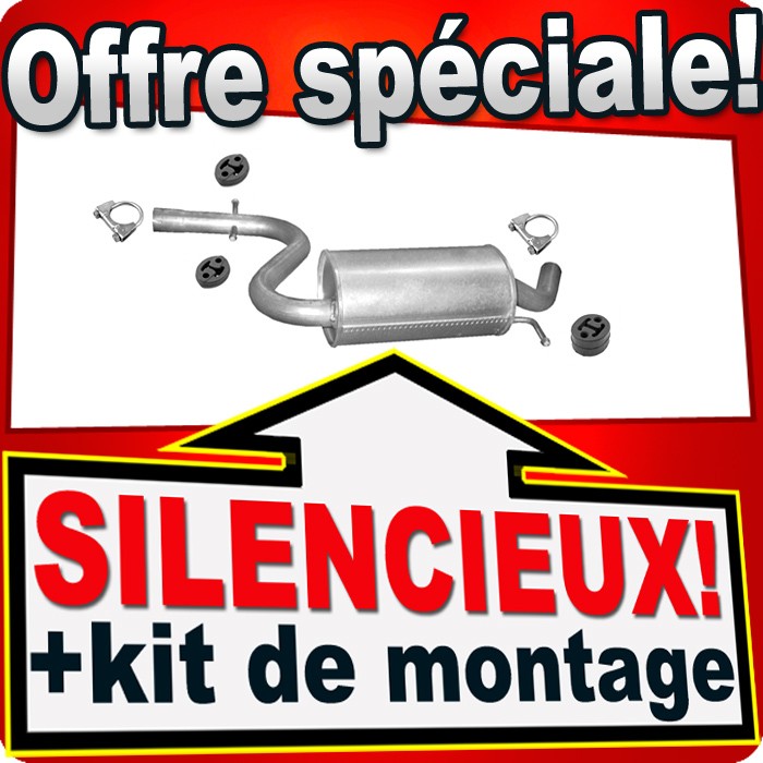 Silencieux intermédiaire Seat Leon et Altea 1.4 TSi réduction du bruit d'échappement