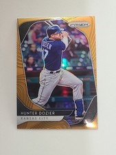 2020 Panini Prizm Hunter Dozier Gold Holo /100 KC Royals, LA  Angels #175