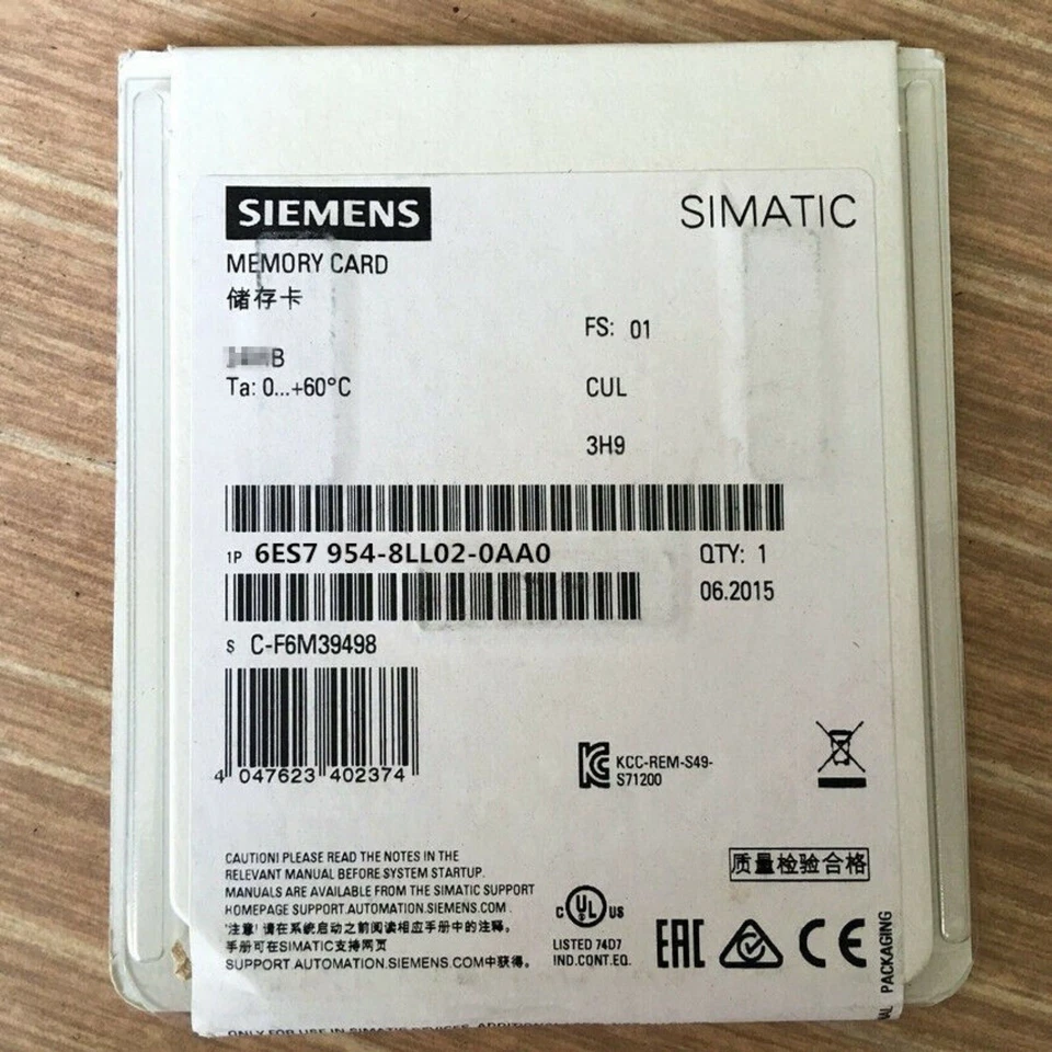 NewSiemens S7 MEMORY CARD FOR S7-1X00 CPU 6ES7954-8LL03-0AA0 6ES7 954-8LL03-0AA0 - Image 4 of 4