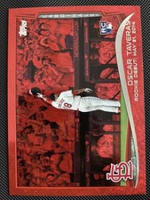 2014 Topps Update Red Hot Foil #US113 Oscar Taveras Rookie Card. rookie card picture
