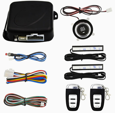 A15+ Car Alarm Remote Start Keyless Entry Engine Start/Stop System w/ 2 Remotes