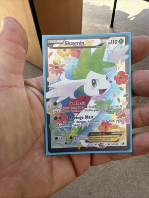 shaymin pokemon card ex Pokémon Shaymin EX Full Art Legendary Treasures Radiant Collection  RC21/RC25