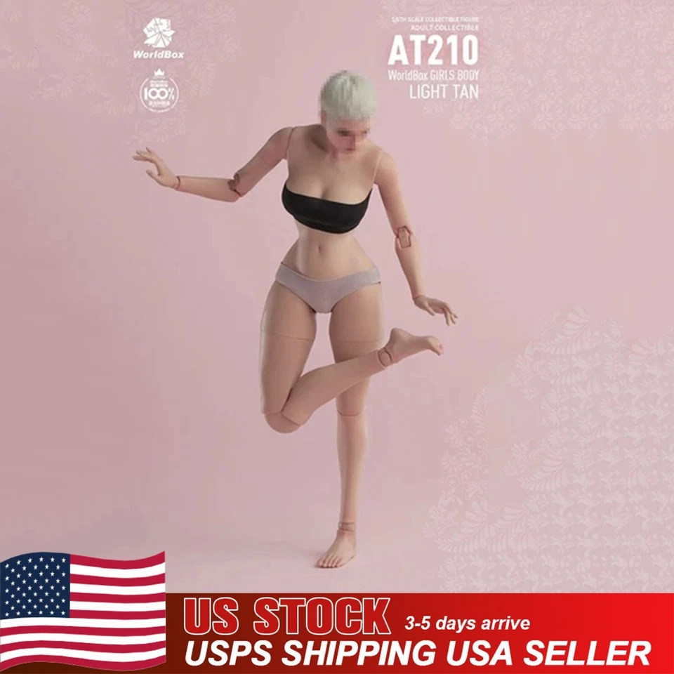 美国 Worldbox AT210 1/6 女性可动人偶身体 Suntan 可移动关节蜜蜂腰围 — 第 4/4 张图片