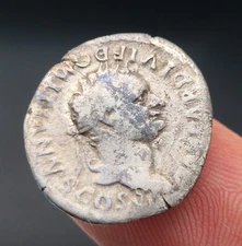 Domitian Silver Denarius - PRINCEPS IVVENTVTIS - Minerva - Roman Coin