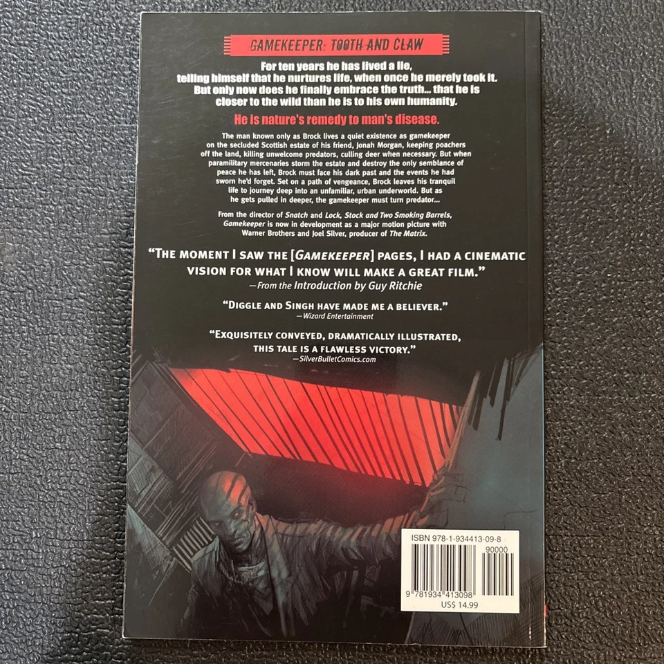 GUY RITCHIE'S GAMEKEEPER Vol. 1 de Andy Diggle & Mukesh Singh - Virgin, 2007 TPB Foto 2 de 2