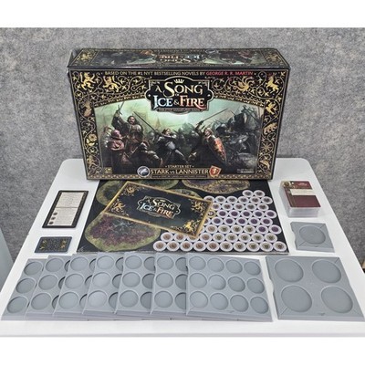 PARTIAL Set A Song of Ice and Fire Stark vs Lannister Tabletop Miniatures Game