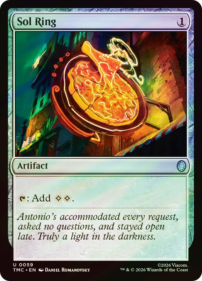 MTG SURGE FOIL Sol Ring - Teenage Mutant Ninja Turtles Eternal